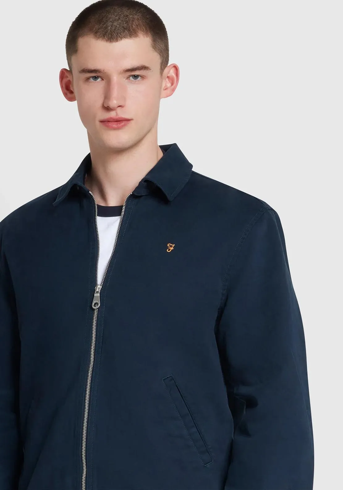 Farah Cane Harrington Jacket, True Navy