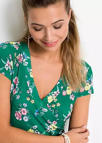 Floral Wrap Dress by bonprix | Look Again