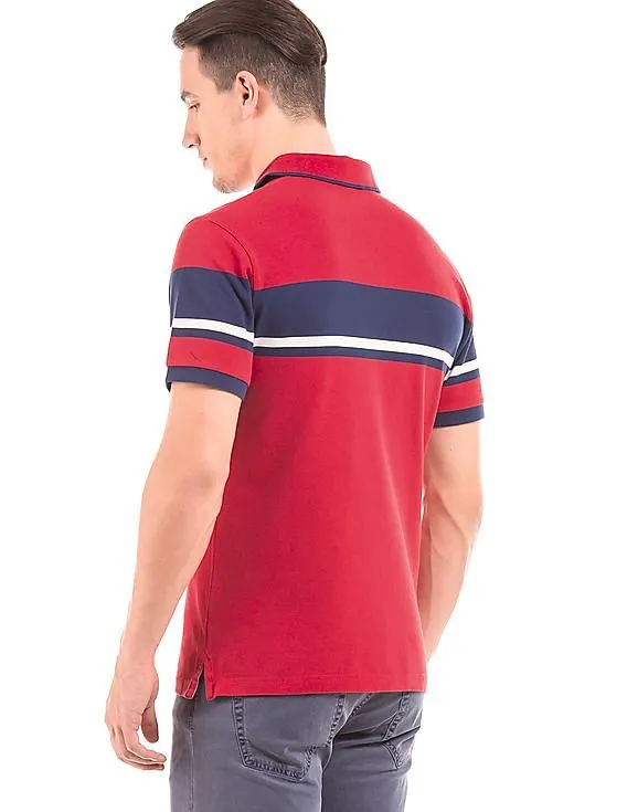 Gant Striped Pique Polo Shirt