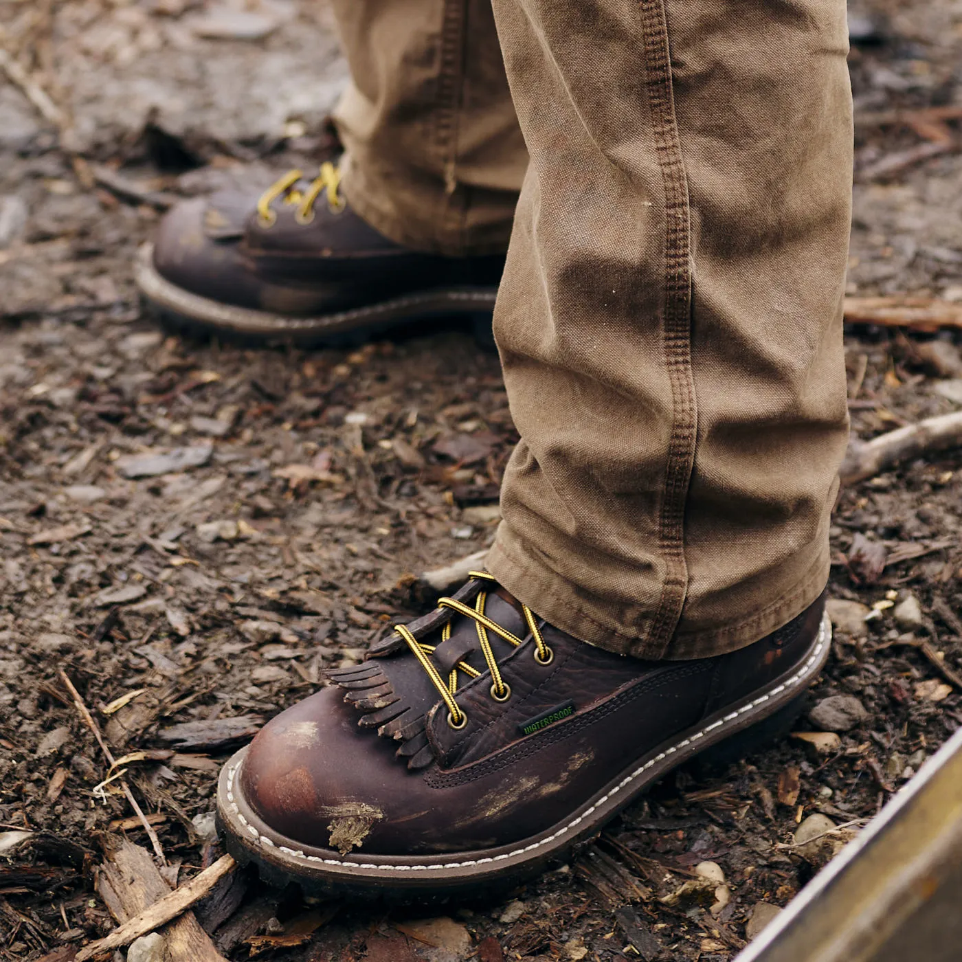 Georgia Boot Steel Toe Waterproof Lace-To-Toe Work Boot