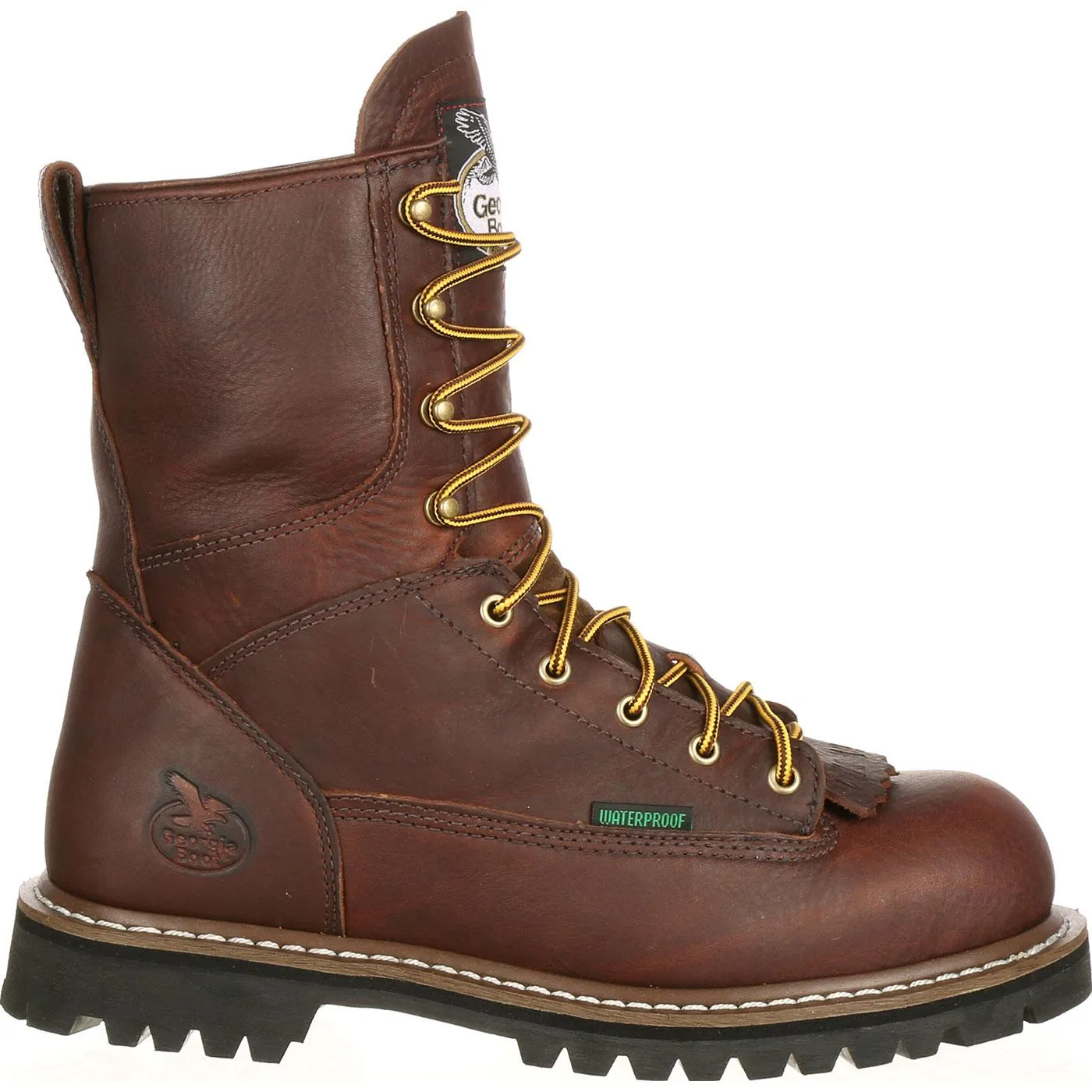 Georgia Boot Steel Toe Waterproof Lace-To-Toe Work Boot