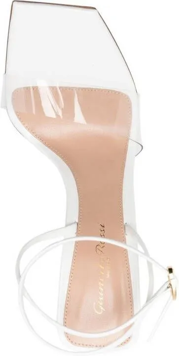 Gianvito Rossi Odyssey 120mm trasnparent sandals White