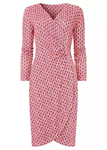 Gorgeous Geo Wrap Jersey Dress by Joe Browns | Look Again