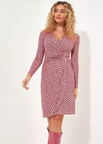 Gorgeous Geo Wrap Jersey Dress by Joe Browns | Look Again