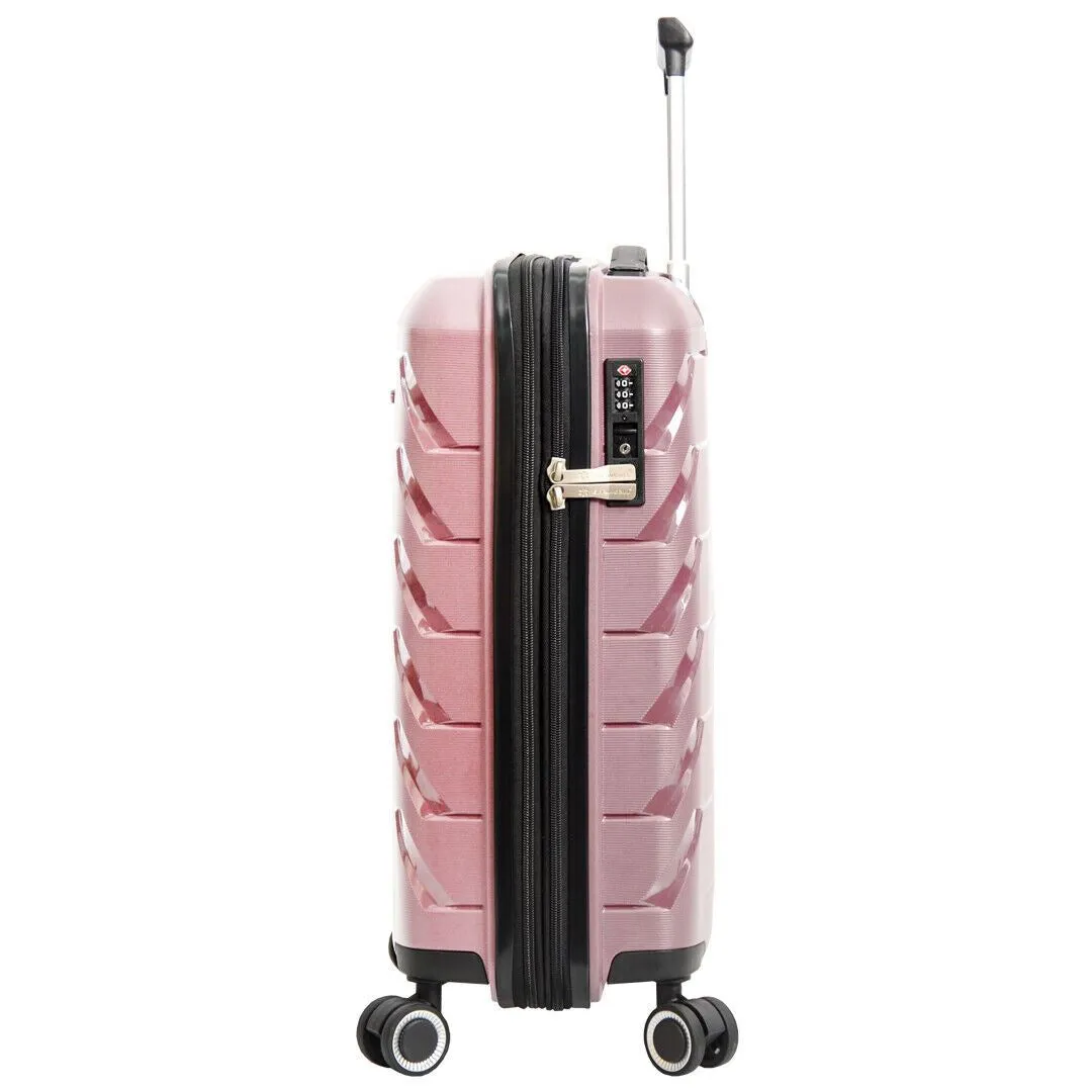 Hard Shell Cabin 55 x 38 x 21.5 cm Suitcase Suitable for Easyjet, Ryanair