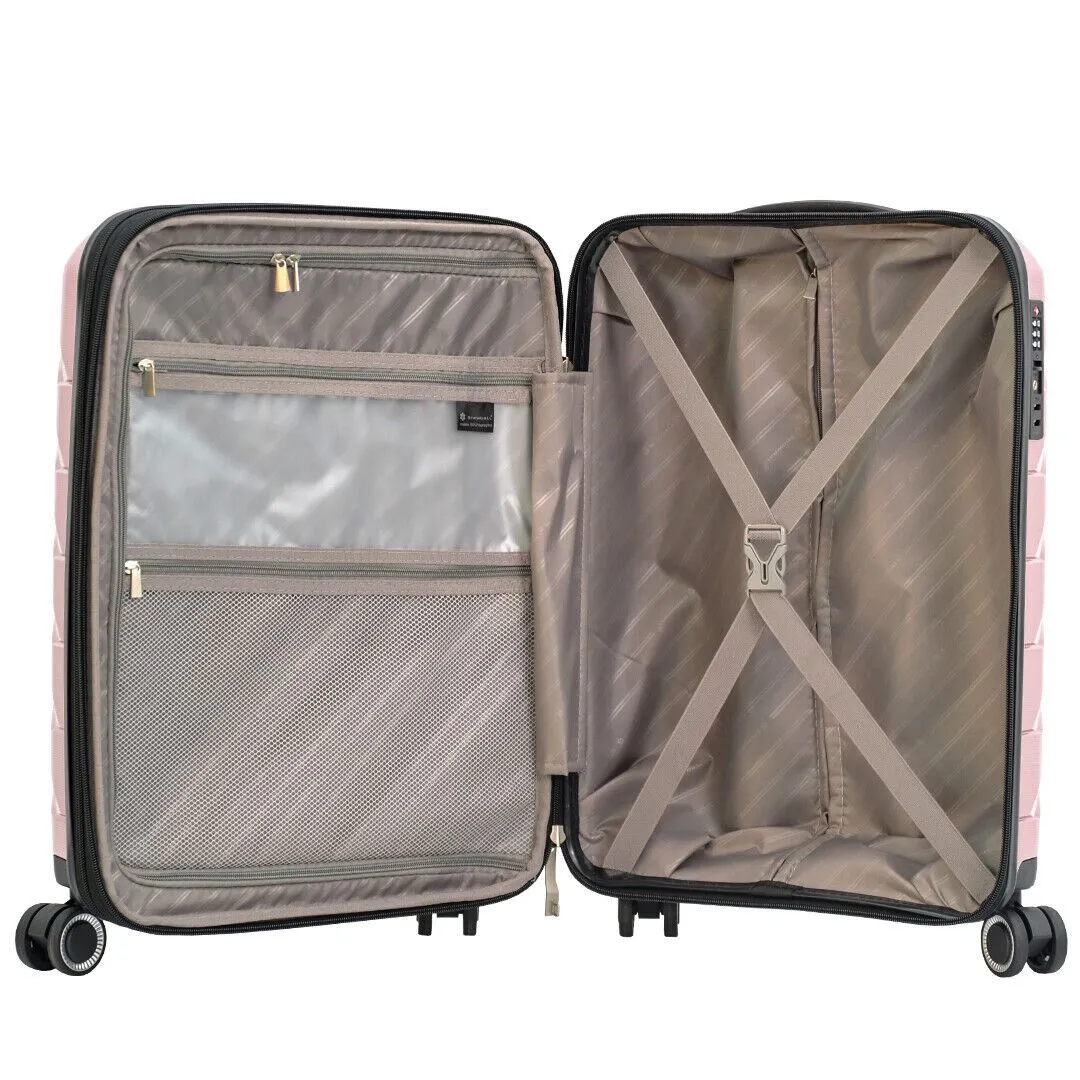 Hard Shell Cabin 55 x 38 x 21.5 cm Suitcase Suitable for Easyjet, Ryanair