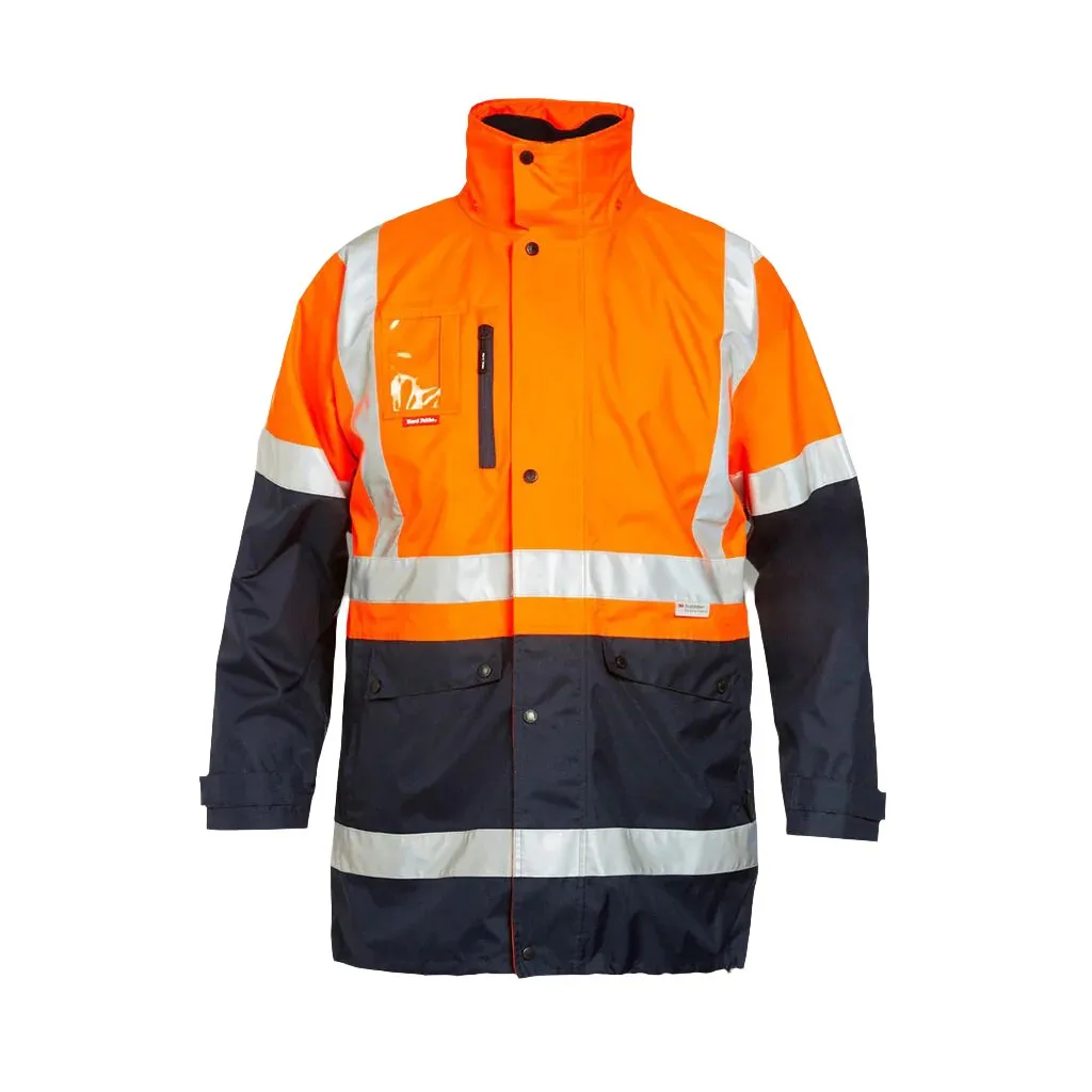 Hard Yakka Hi-Vis 4-In-1 Taped Wet Weather Jacket (Y06057)-