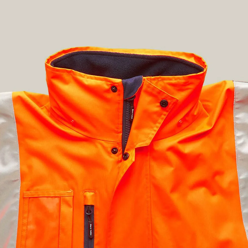 Hard Yakka Hi-Vis 4-In-1 Taped Wet Weather Jacket (Y06057)-