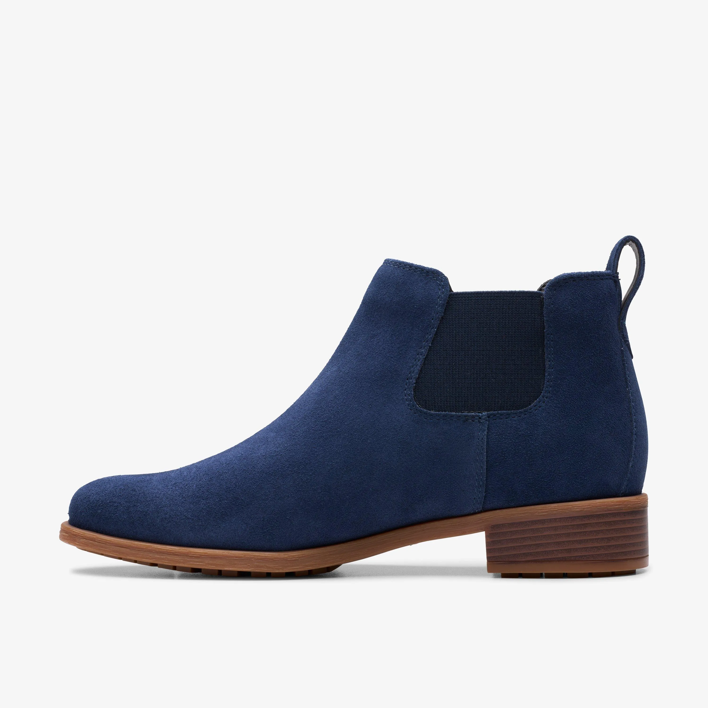 Havisham Top Ankle Boot Navy Suede