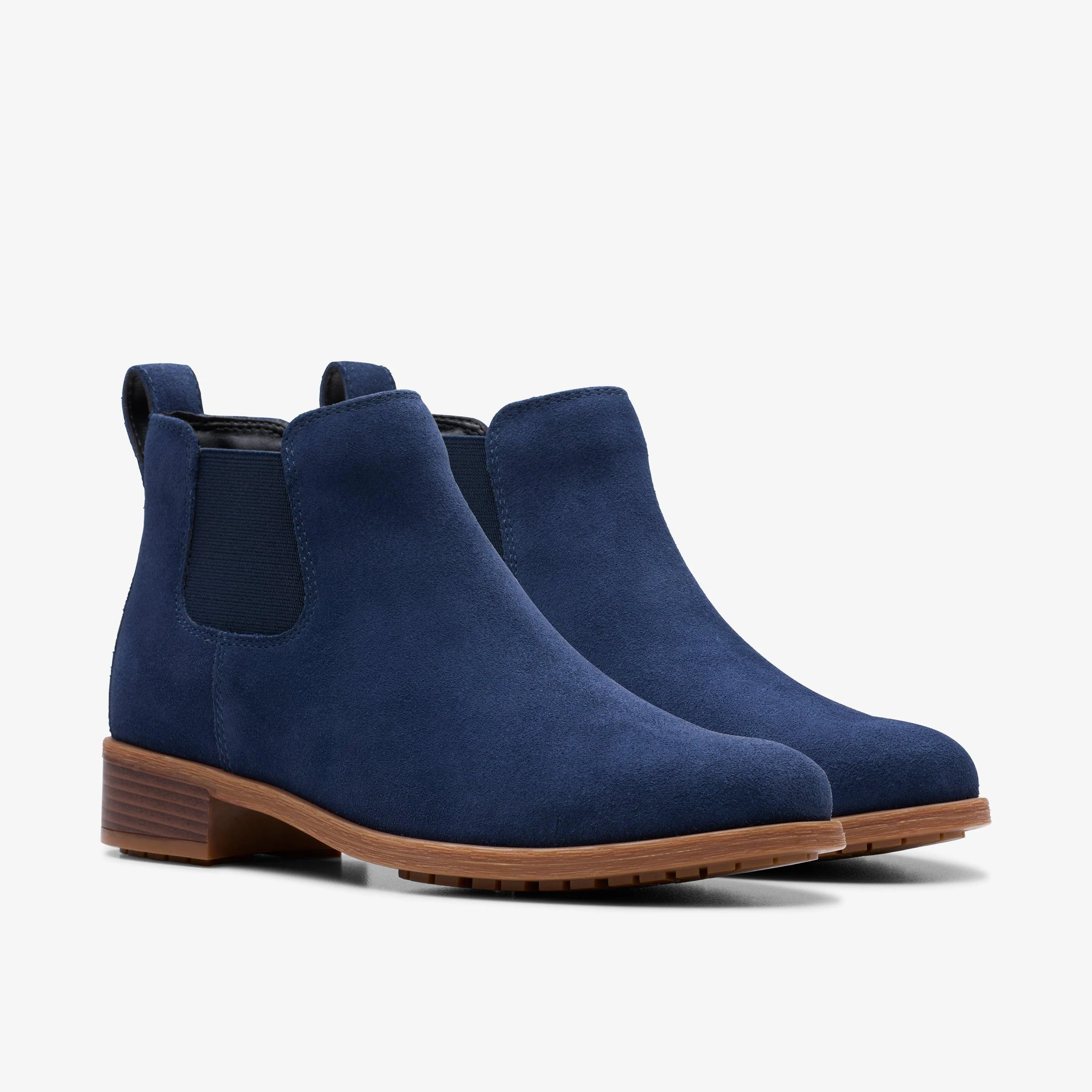 Havisham Top Ankle Boot Navy Suede