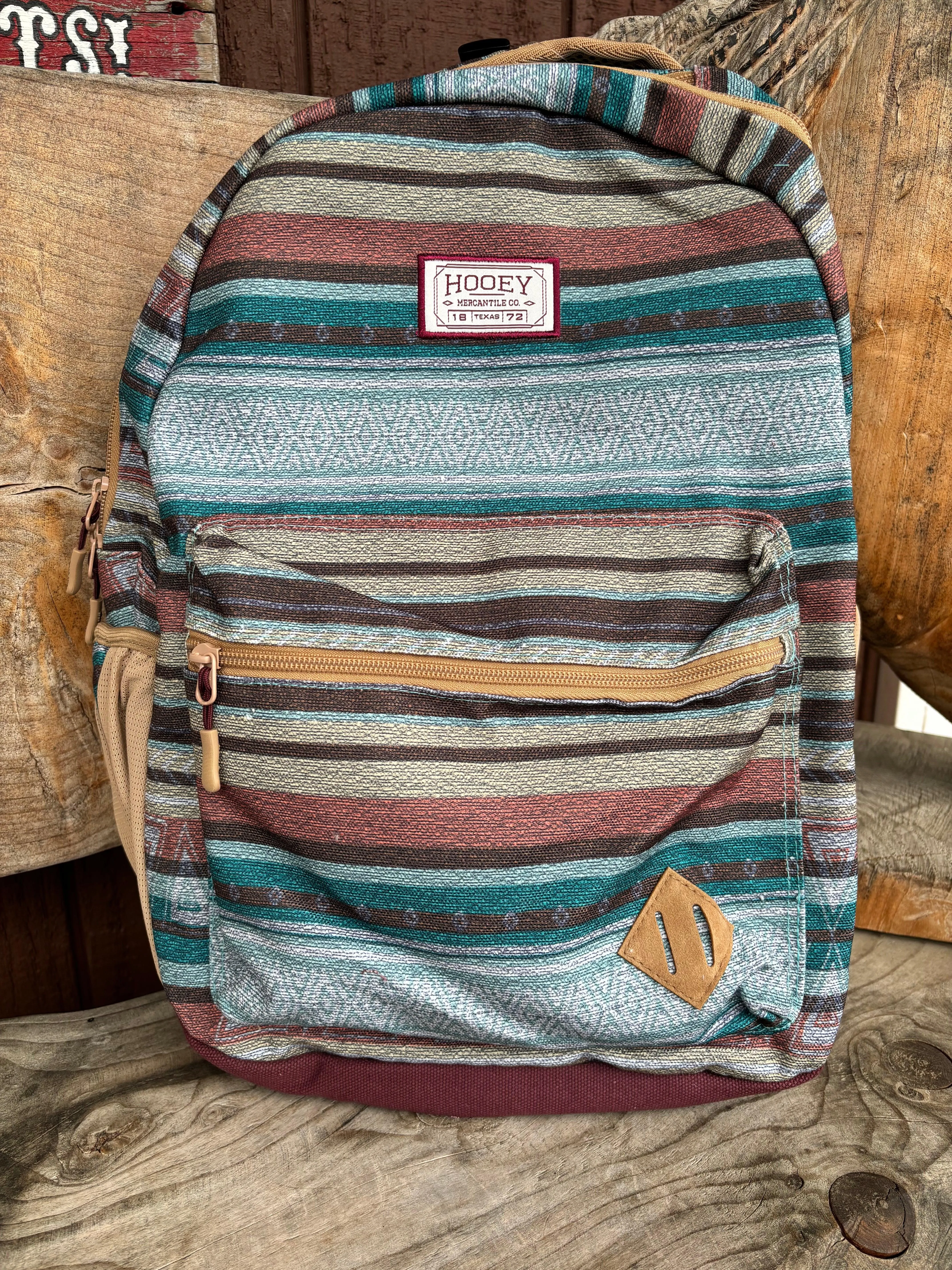 Hooey Recess Blue Southwestern Serape Print Backpack BP061SPBU