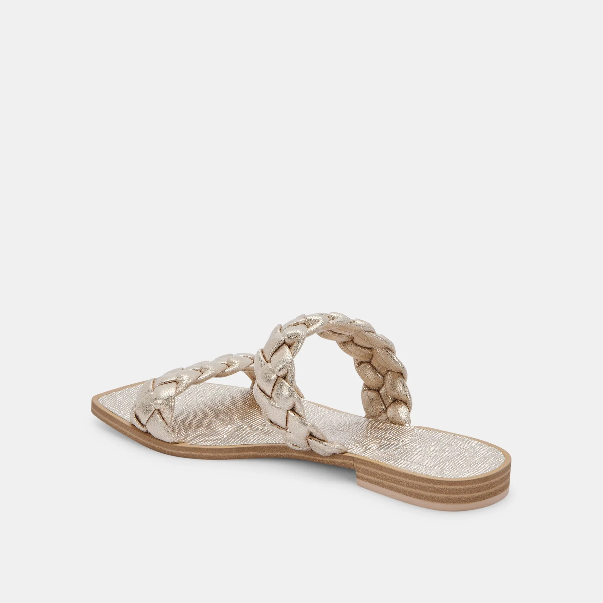 INDY SANDALS LIGHT GOLD METALLIC STELLA - re:vita