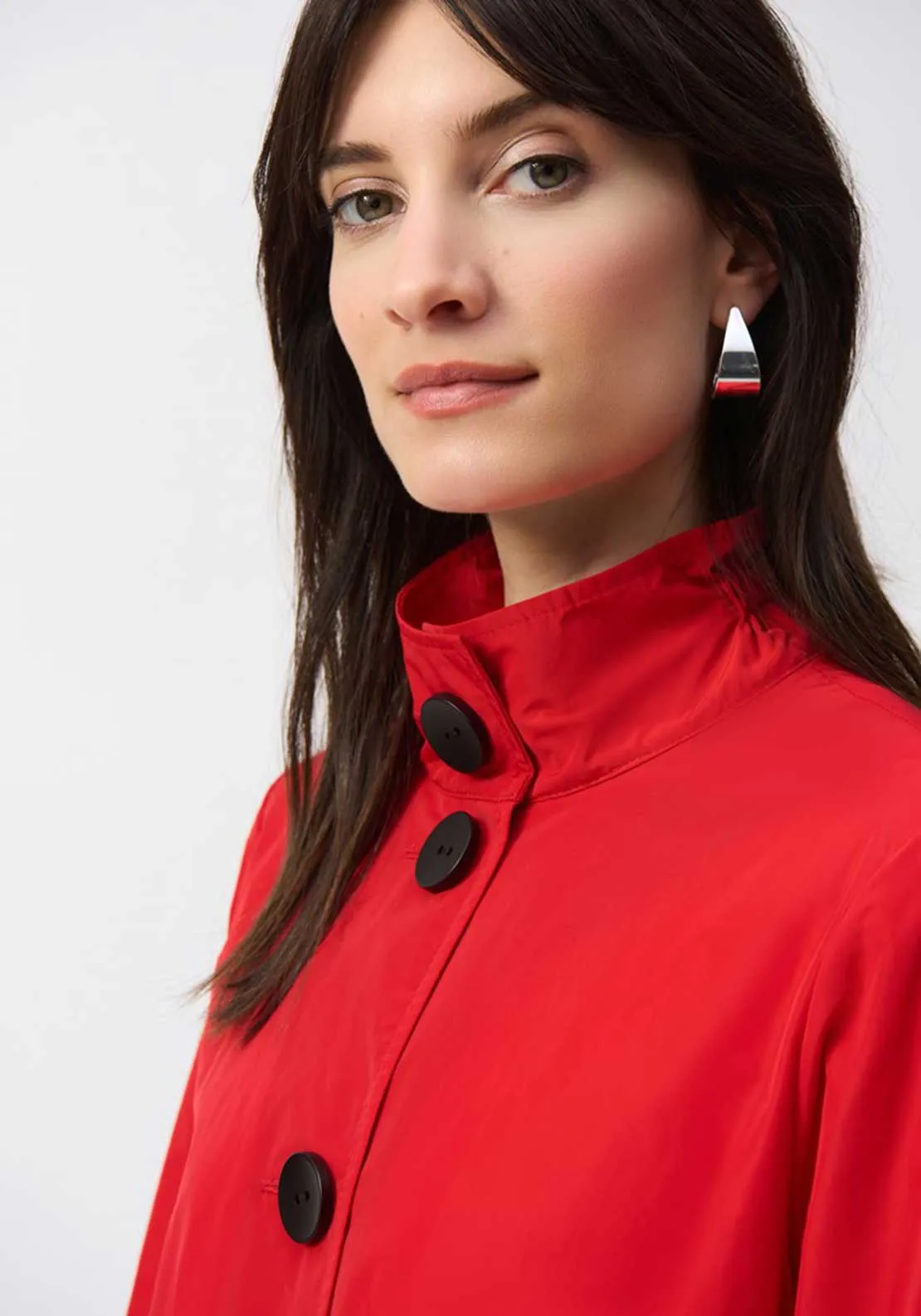 Joseph Ribkoff Memory Trapeze Jacket, Red