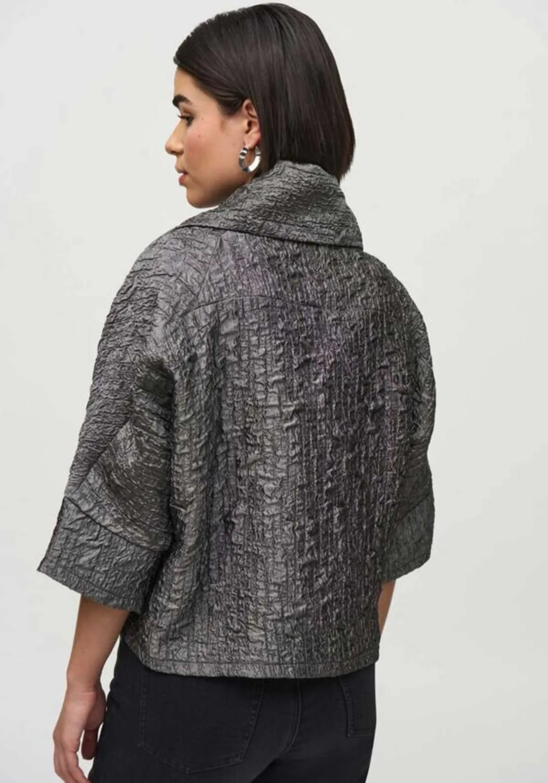 Joseph Ribkoff Textured Lightweight Jacket, Pewter