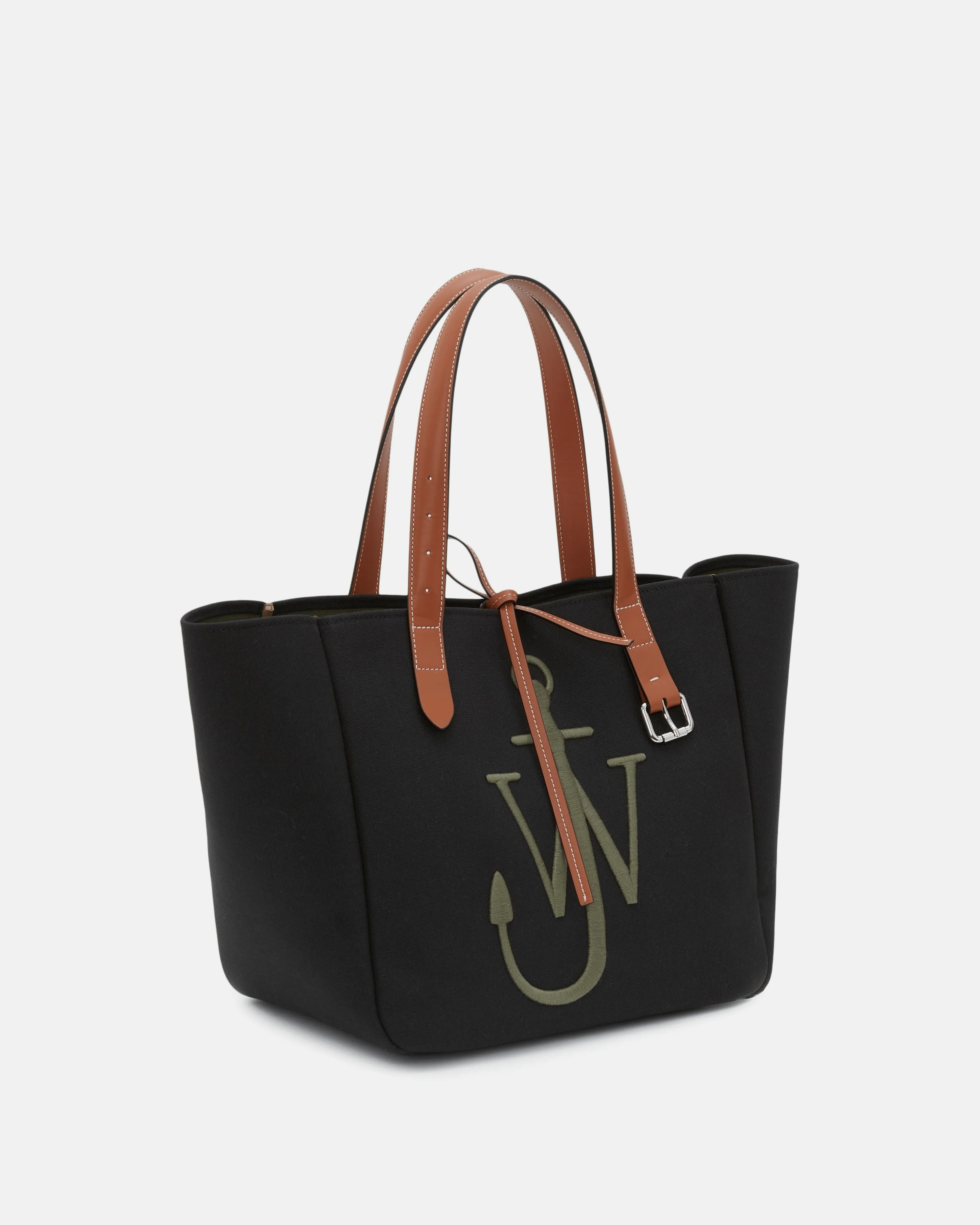 JW Anderson Recycled Canvas Belt Tote in Black