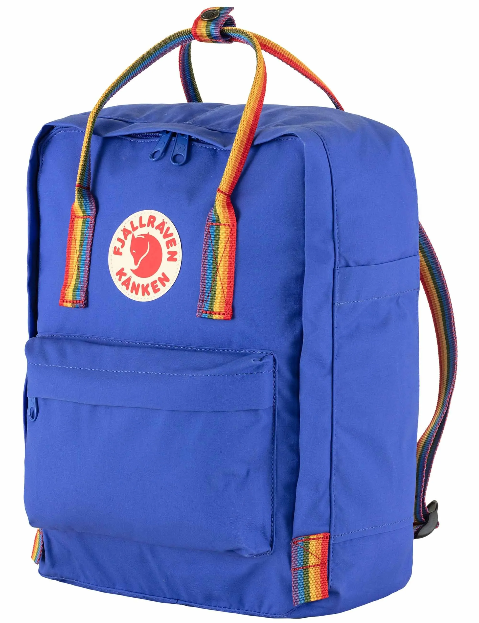 Kanken Classic Rainbow Backpack - Cobalt Blue-Rainbow Pattern