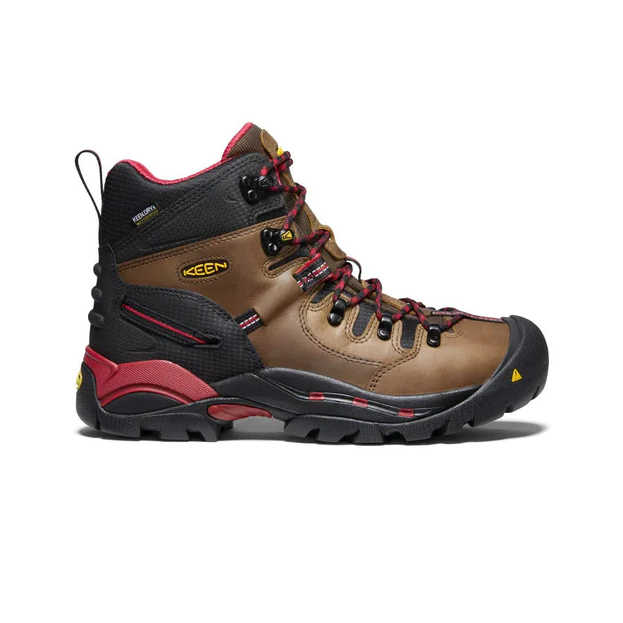 Keen Men's Pittsburgh 6 Waterproof Boot (Steel Toe) 10EE Bison