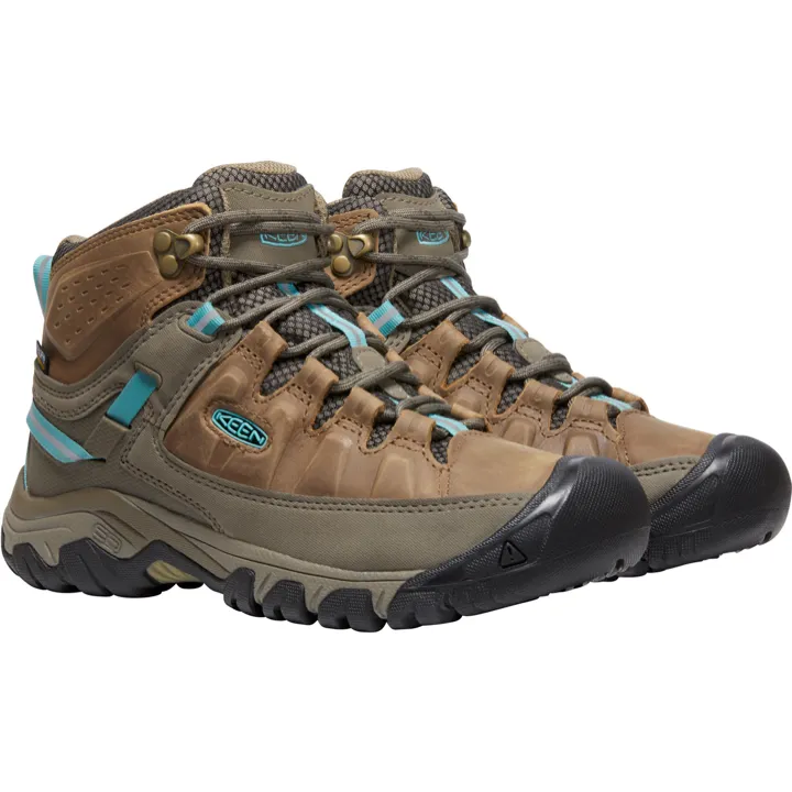 Keen Women's Targhee III 3 Mid Waterproof Boot in Toasted Coconut Porcelain