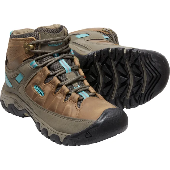 Keen Women's Targhee III 3 Mid Waterproof Boot in Toasted Coconut Porcelain