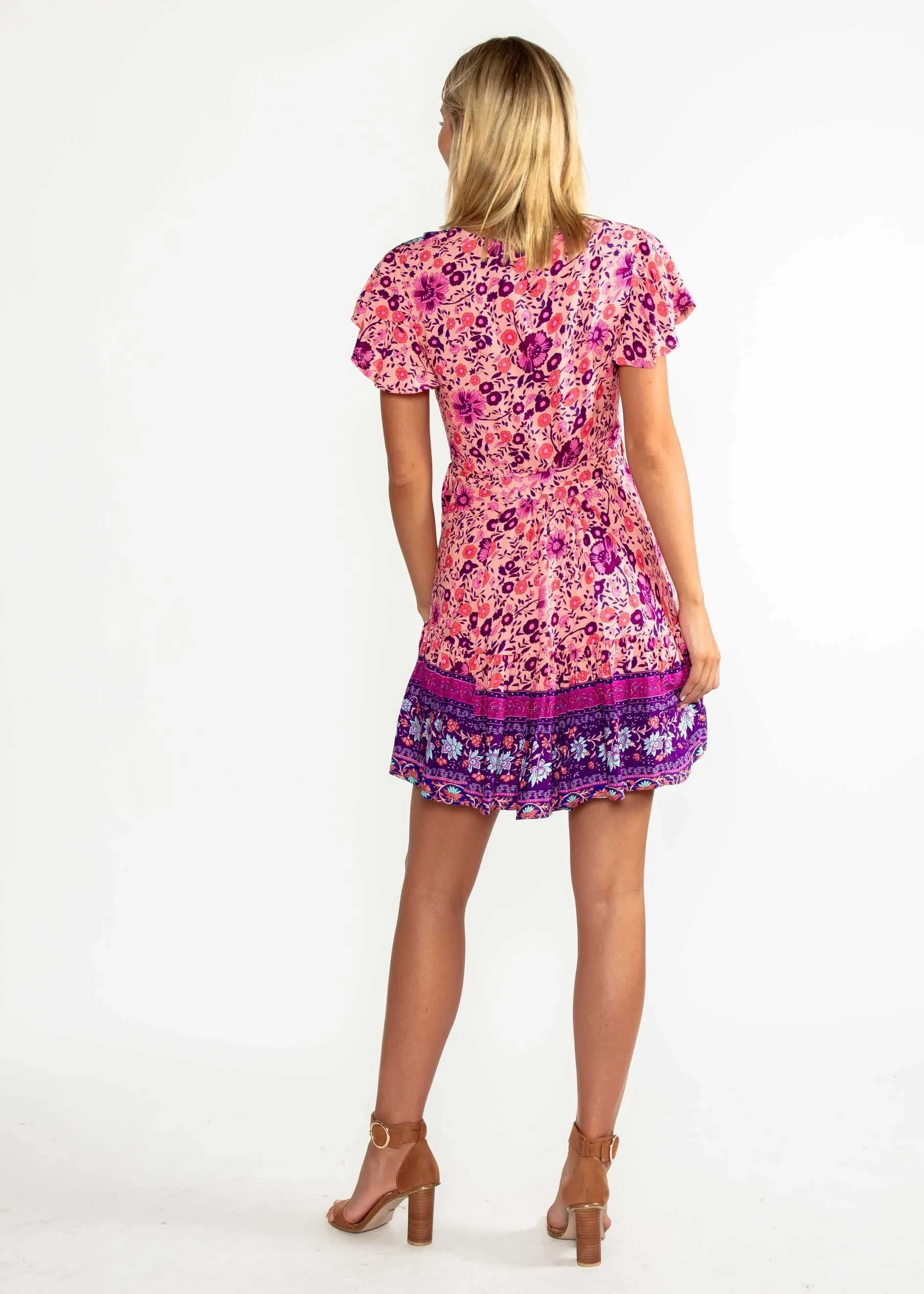 Le Sienna Wrap Dress - Wild Orchid