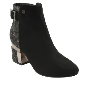 Lotus Cassandra ULB291BB00 heeled black ankle boot