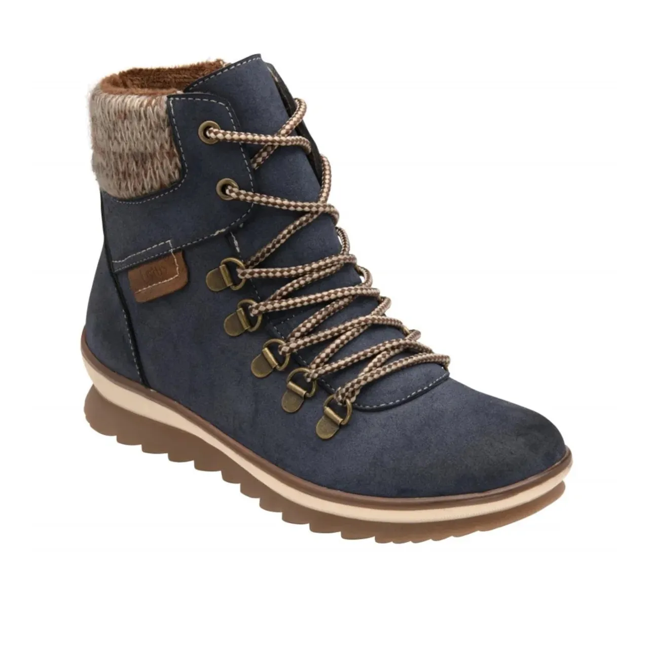 Lotus Libby ULB349EE00 Denim Blue Casual Ankle Boot