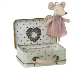 Maileg Angel Mouse in Suitcase