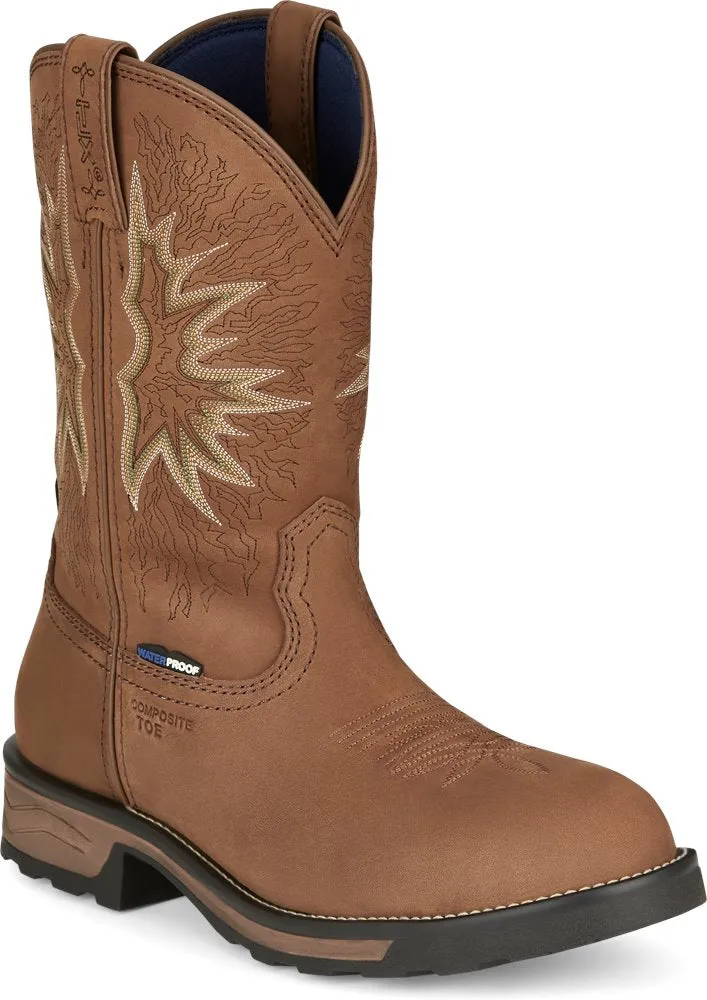 Men's Tony Lama Boom Saddle Cowhide Composite Toe Work Boot