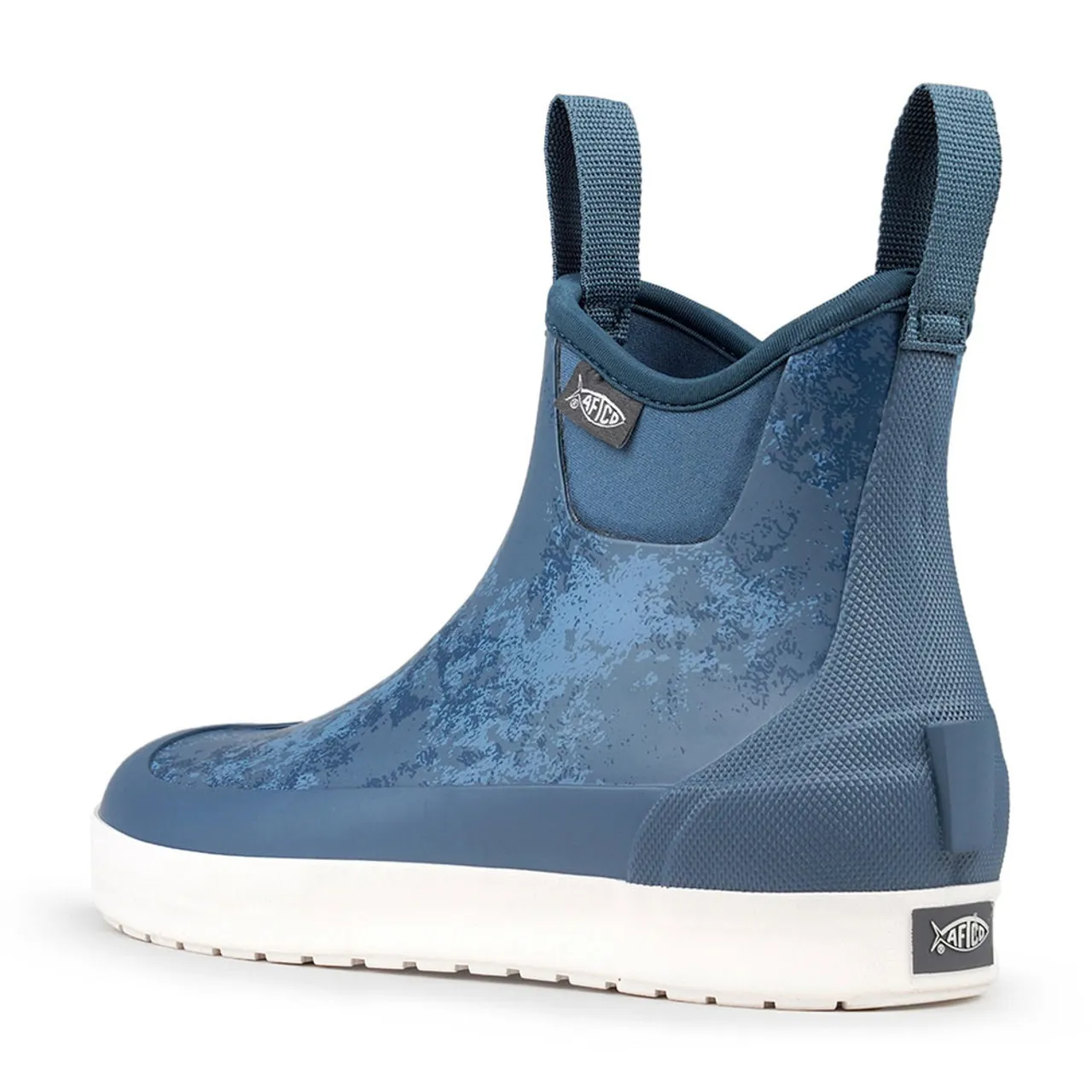 Men's AFTCO Ankle Deck Boot - Blue Acid Camo