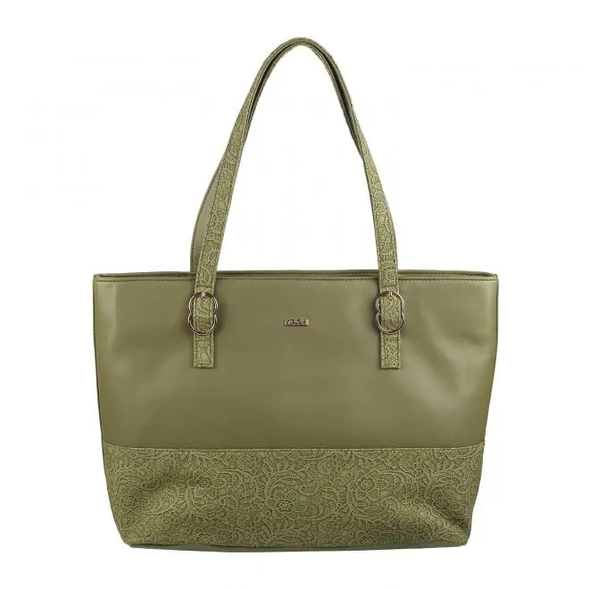 Mochi Women Green Hand Bags Tote bag