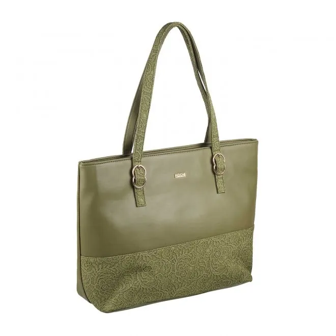 Mochi Women Green Hand Bags Tote bag