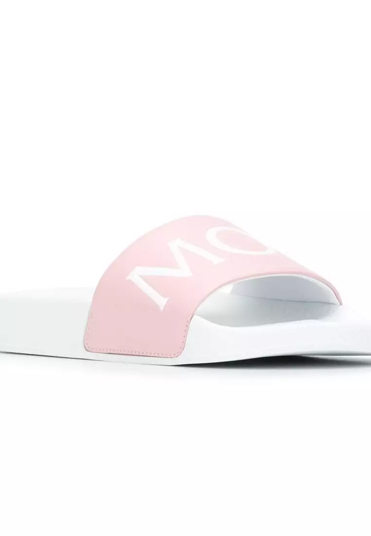 Moncler Moncler "Joleen" Women's Flip Flops in White/Pink