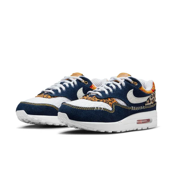 Nike Air Max 1 Premium, MEDIUM BLUE/WHITE-UNIVERSITY GOLD