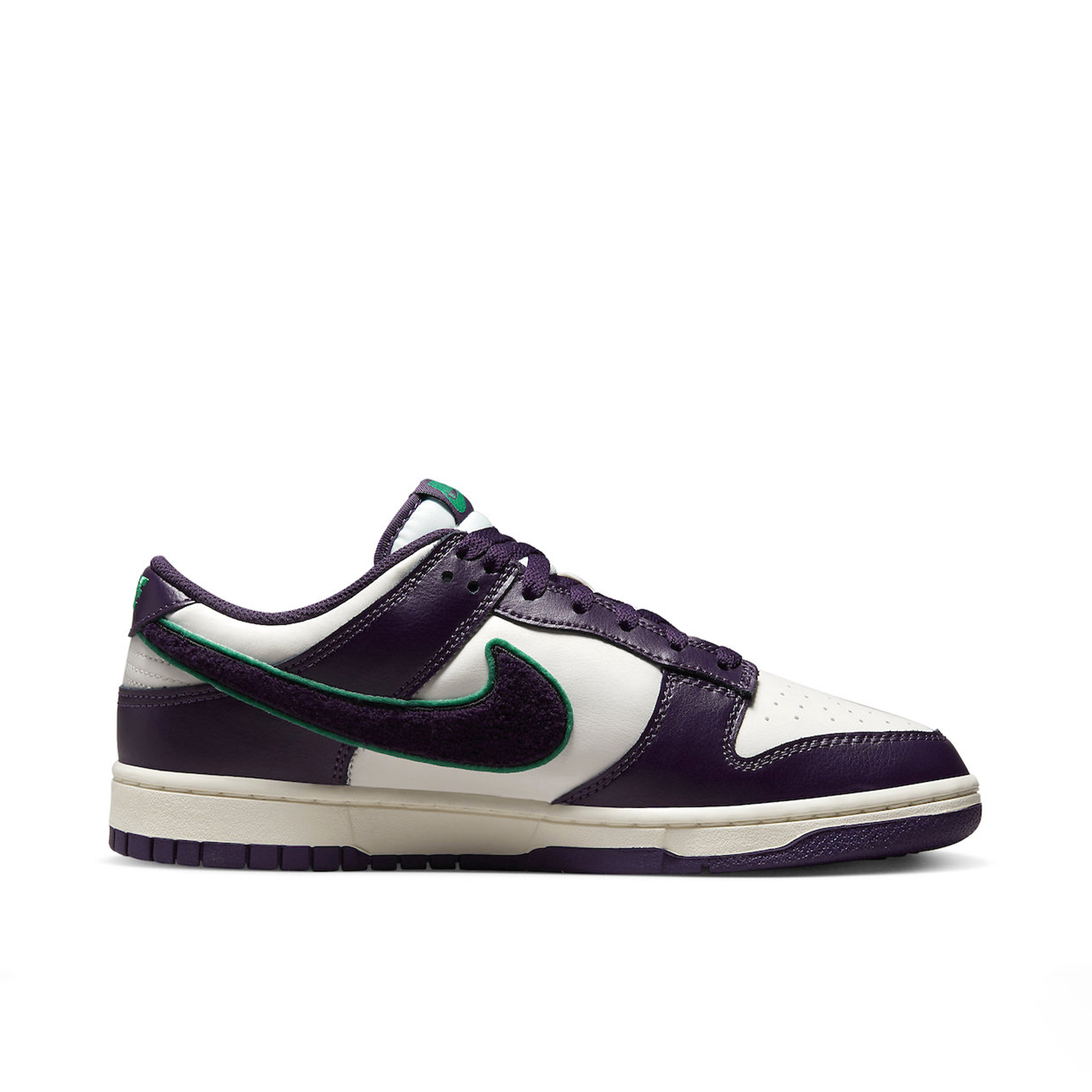 Nike Dunk Low Chenille Swoosh Grand Purple | DQ7683-100 | Laced