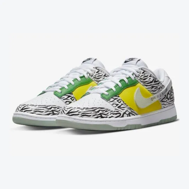 Nike dunk low (doernbecher 2022/ zebra print white /white/ black/ green apple) men us 8-13 dr7305-10