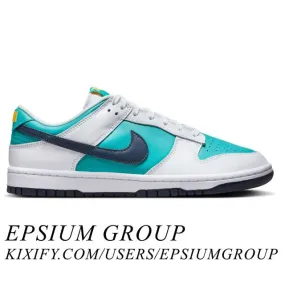 Nike dunk low (dusty cactus thunder blue/ teal/ dusty cactus/ thunder blue/ white/ racer pink/ laser orange) men us 8-13 hf4850-