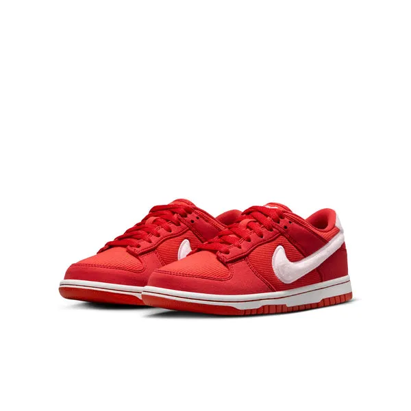 Nike Dunk Low (GS), FIRE RED/PINK FOAM -LT CRIMSON-WHITE