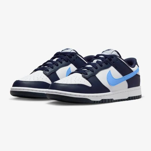 Nike dunk low (midnight navy university blue/ midnight navy/ white/ university blue/ laser orange) men us 8-13 fn7800-400