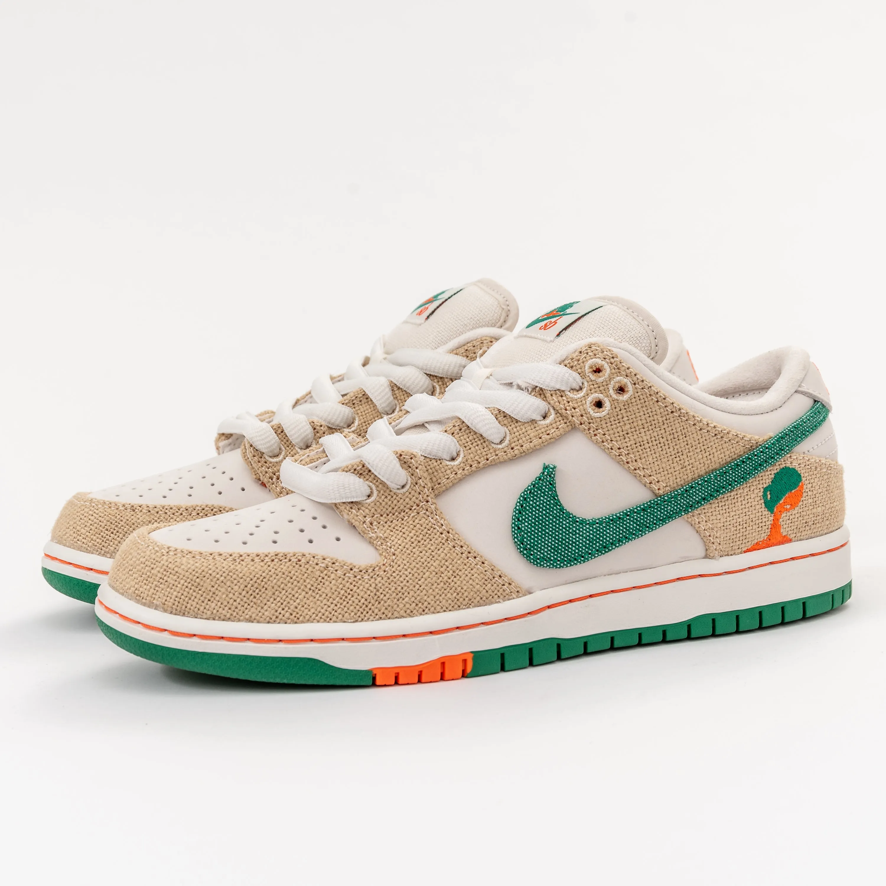 Nike SB - Dunk Low Pro QS (Phantom/Safety Orange/Malachite)