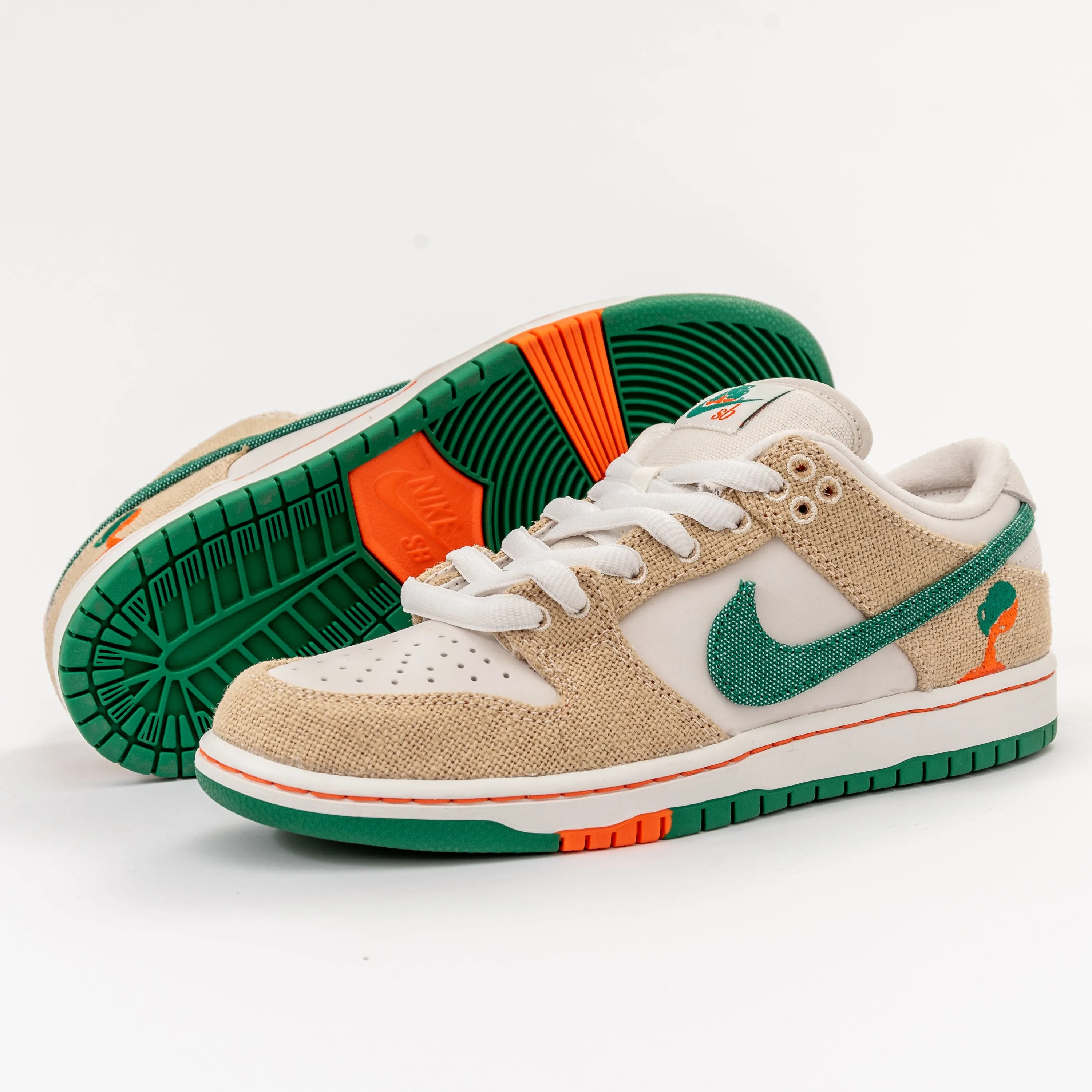 Nike SB - Dunk Low Pro QS (Phantom/Safety Orange/Malachite)