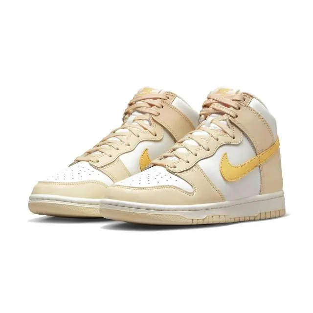 Nike women's dunk high (pale vanilla topaz/ cream/ pale vanilla/ topaz gold/ sail) sizes 6-10 dd1869