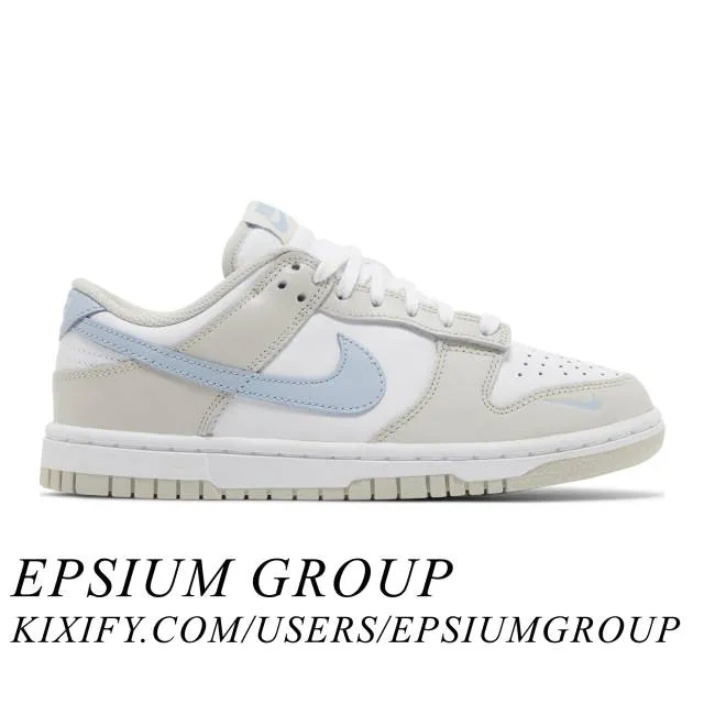 Nike women's dunk low (light bone armory blue/ cream/ white/ light armory blue/ light bone) sizes 5-12 hf0023-100