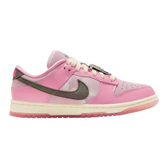 Nike women's dunk low lx (barbie/ pink foam/ pale vanilla/ black/ lotus pink) sizes 5-12 fn8927-621