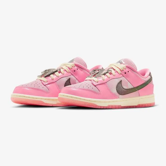 Nike women's dunk low lx (barbie/ pink foam/ pale vanilla/ black/ lotus pink) sizes 5-12 fn8927-621