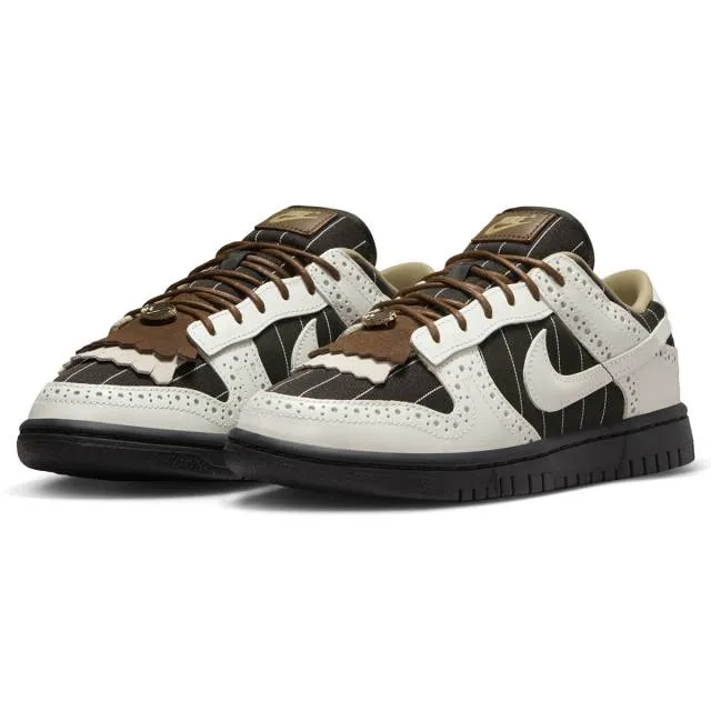 Nike women's dunk low lx (brogue/ summit white/ cacao wow) sizes 5-12 fv3642-010metallic gold) sizes