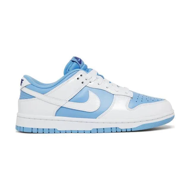 Nike women's dunk low (reverse unc/ university blue/ white/ royal blue) sizes 6-10 dj9955-101