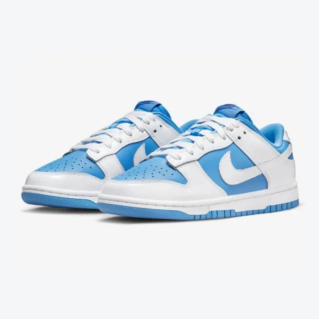 Nike women's dunk low (reverse unc/ university blue/ white/ royal blue) sizes 6-10 dj9955-101