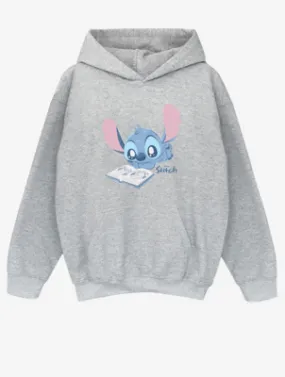 NW2 Lilo & Stitch Reading Lying Down Kids Grey Printed Hoodie | Kids | George at ASDA