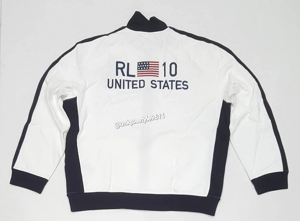 Nwt Polo Ralph Lauren White Vancouver Team USA RL10 Track Jacket