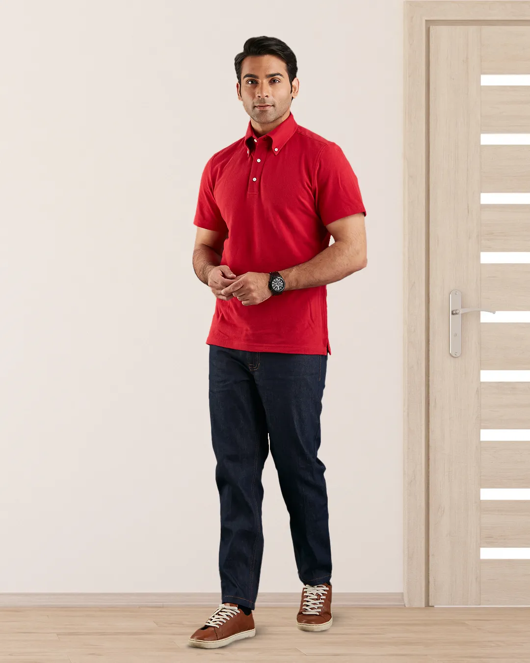 Plain Red Polo T-Shirt